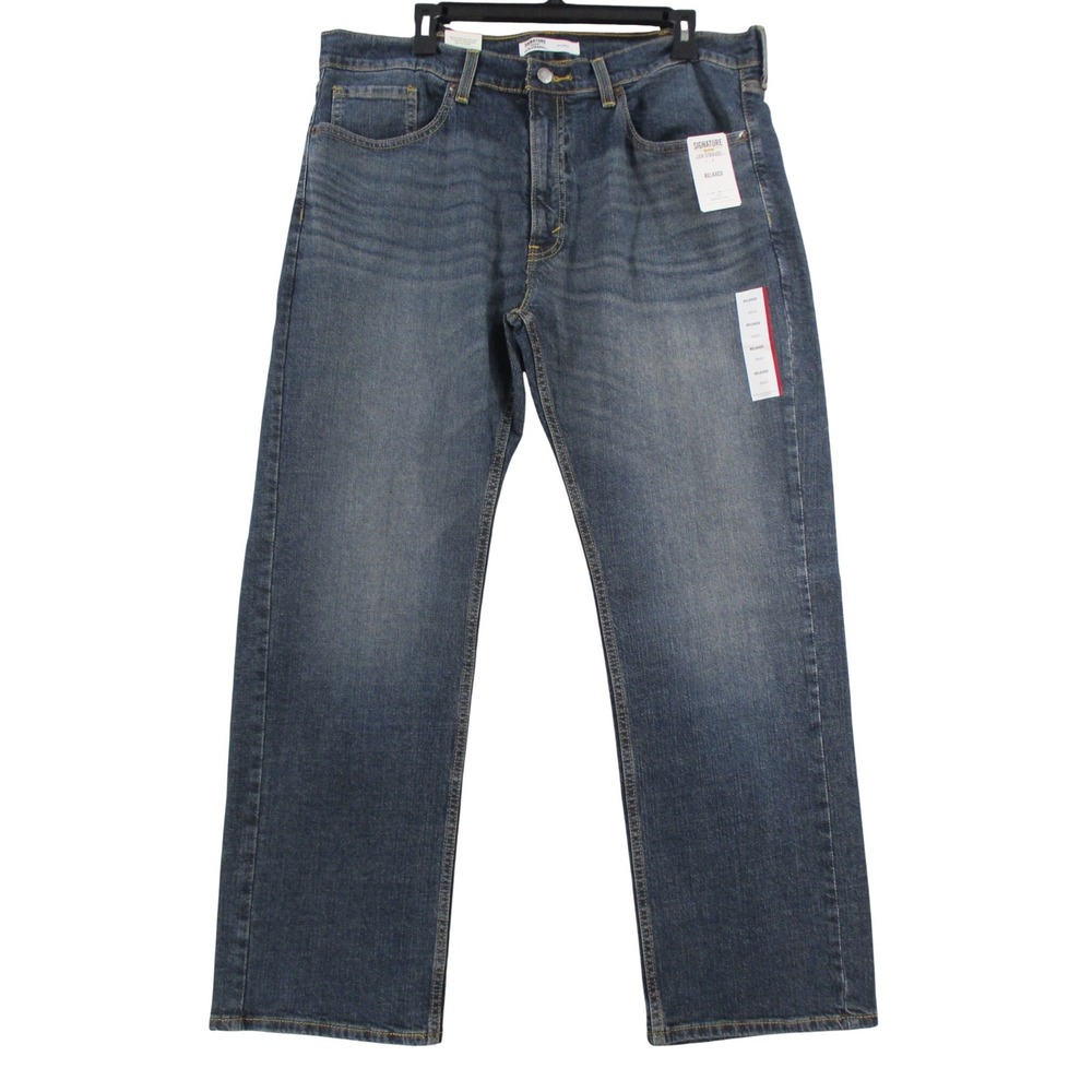Signature by Levi Strauss Gold Label Relaxed Fit Jeans  38x30 Medium Wash Blue